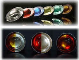 Optical Pavement Markers 360-RM1, Flat Top Optical Pavement Studs, Toughened Glass pavement studs, pavement street markers bi-directional  mono-directional markers