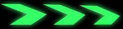 directional glow in the dark arrows provide day night visual guidance