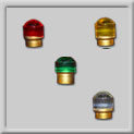 single element reflective glass studs markers reflectors