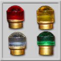 Glass Studs reflect light like LED lights for: barriers, walls, street signs, banner poster stands, roads, vehicles, polls, buildings