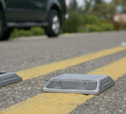 Solar LED Road Pavement Markers engineered to survive severe impacts