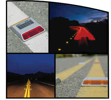 Solar LED Road Pavement Markers no maintenance required